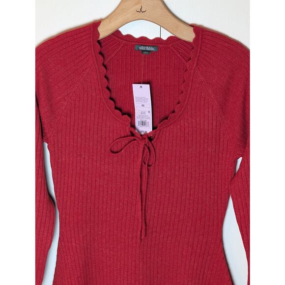 Wild Fable Red V Neck Sweater Dress - Picture 8 of 10